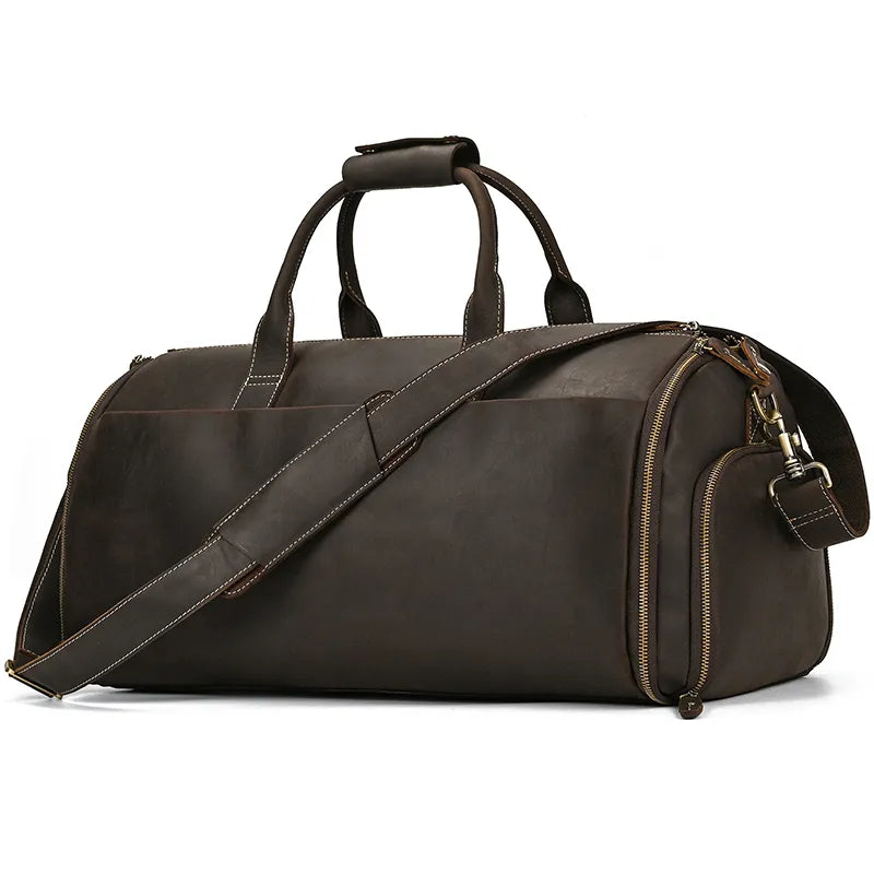 Soft Leather Duffel Bag