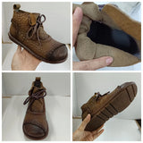 Koznoy 3cm Cow Genuine Autumn Shoes Spring Comfy Ergonomic Booties Flats Leisure Loafer Ankle Women Natural Leather Retro Boots