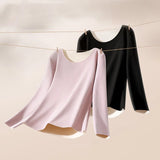 Women Thermal Long Sleeve Seamless Lingerie Woman 2 Pcs