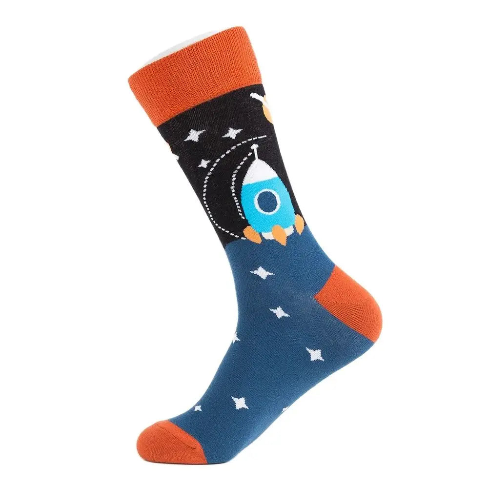 Mid Calf Socks Cotton Socks Size Eu41-46 US7.5-12