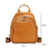 GAGACIA Genuine Leather Women Backpacks For School Teenagers Girls Bag Cowhide High Quality Men Travel Backpack Luxury Designer