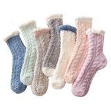 Women Winter Warm Fleece Socks 5 Pairs - One Size