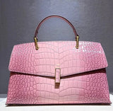 Genuine Leather Alligator Pattern Leather Women's Handbags