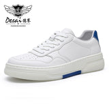 DESAI Full Grain Leather Men Shoes Soft Bottom Casual Sneaker For Men Business Worker Breath 2023 Designer Fashion
