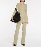 Genuine Leather Ladies Casual Solid Handbag