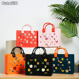 The Orange Guy Travel Tote Bag for Women Casual Beach Bag EVA Hole Fit Charm Fashion Storage Handbag Waterproof Outdoor Girl