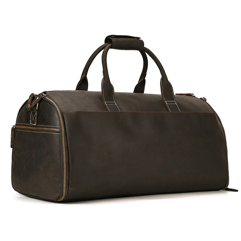Soft Leather Duffel Bag