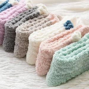 Women Winter Warm Fleece Socks 5 Pairs