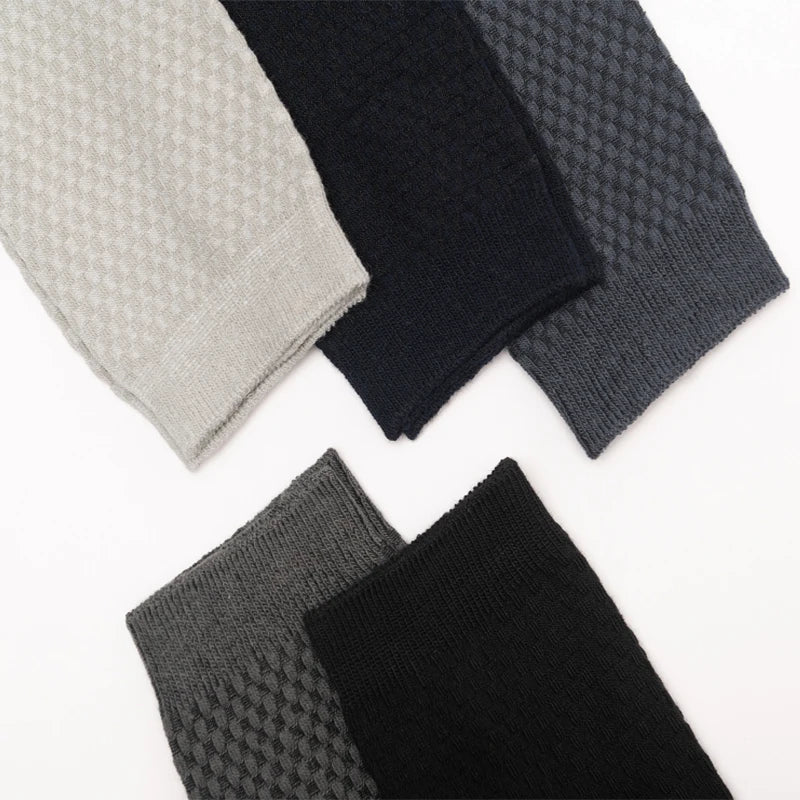 10 Pairs Men's Bamboo Fiber Breathable High Quality Men Socks Size 39-48