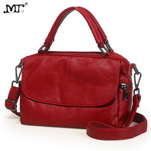 MJ Women Handbags Genuine Leather Female Real Leather Shoulder Bags Versatile Solid Large Capacity Ladies Tote Crossbody Bag
