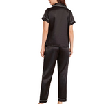 Women‘s Striped Printed Silk Satin Pyjamas