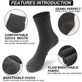 10 Pairs Men's Bamboo Fiber Breathable High Quality Men Socks Size 39-48
