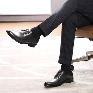 Desai Genuine Leather Height Increasing Shoes Men Business Shoes For Man Brand Footwear Men's Casual Shoes Classic