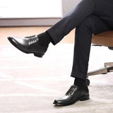 Desai Genuine Leather Height Increasing Shoes Men Business Shoes For Man Brand Footwear Men's Casual Shoes Classic