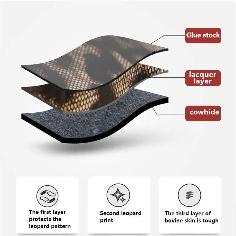 new leather large-capacity bag women's bag western-style leopard-print handbag mother's soft leather bag large-capacity