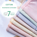 7  Pieces Set Cotton Panties Women Breathable Underwear Seamless Lingerie