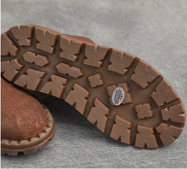 Koznoy 2.5cm Suede Autumn Ankle Spring Booties Flats Comfy Genuine Leather Boots Soft Soled Cowgirl Sewing Moccasins Woman Shoes