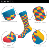 5 Pairs Men's Cotton Colourful Pattern Fashion Socks