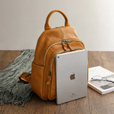 GAGACIA Genuine Leather Women Backpacks For School Teenagers Girls Bag Cowhide High Quality Men Travel Backpack Luxury Designer