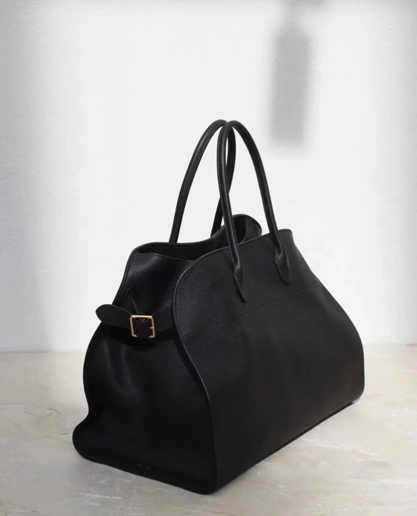 Genuine Leather Ladies Casual Solid Handbag