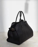 Genuine Leather Ladies Casual Solid Handbag