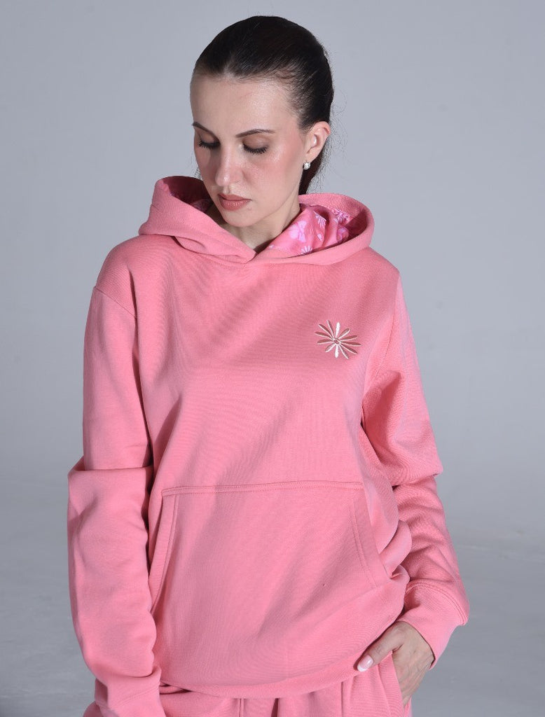 Blush + Bloom London Daisy Bows Luxury Hoodie for Ladies | Butter Soft Designer Hoodie and Jogger Set