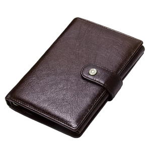 Quality Compact Genuine Leather Men  Wallet Hasp Design