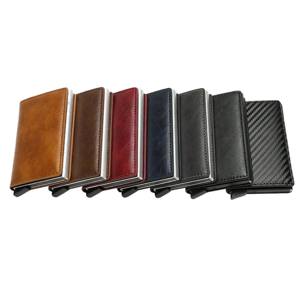 Soft Synthetic Leather Aluminum Alloy Organizer Case