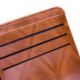 Men Leather Wallet Dollar Pattern Wallet