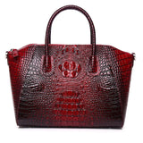 Genuine Leather Women's Luxury Crocodile Texture Handbags