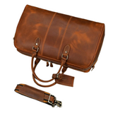 Genuine Leather Premium Fashion Travel Bag For Men