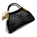 Luxury high quality fashion crocodile print handbag for women