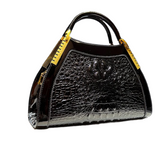 Luxury high quality fashion crocodile print handbag for women