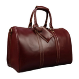 Vintage Leather Travel Duffel Bag