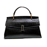 Luxury Serpentine Finish Leather Handbag