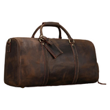 Vintage Leather Travel Duffel Bag