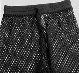 Camouflage mesh pants black