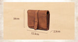 New Genuine Leather Short Wallet Women Folding Handmade Female Mini Coin Purse Card Holder Wallet Retro Leather Small Wallets