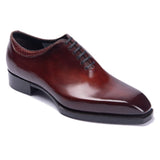 Men's Genuine Leather Shoes Italian luxury Handmade One Piece Custom Oxford Style Dress Shoes for Men Wedding Plus Size 38-48