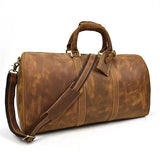 Soft Genuine Leather Travel Duffle Luggage Bag