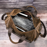 Vintage Genuine Leather Men's Luggage Bag