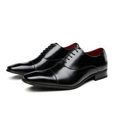 Men's Business Dress Shoes Genuine Leather Gentleman Top Quality Shoes Lace-Up Formal Wear Casual Shoes Oxfords EU Size 38-45