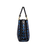 Soft Quality Leather Hand Bag Deep blue