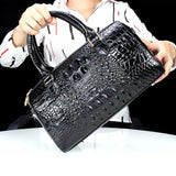 Genuine Leather Crocodile Pattern Leather Fashion Bag