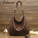 Shiny Serpentine Genuine Leather Shoulder Bag