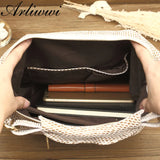 Shiny Serpentine Genuine Leather Shoulder Bag