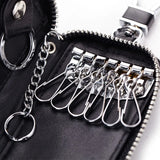 Split Leather Multifunctional Mini Key Wallet