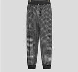 Camouflage mesh pants black