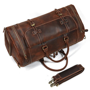 Genuine Leather Men's Business Trip Handbag