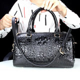 Genuine Leather Crocodile Pattern Leather Fashion Bag